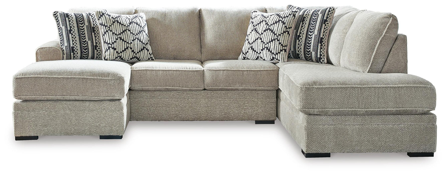 Calnita Sectional with Chaise - Valley Furniture (Rohnert Park, CA)