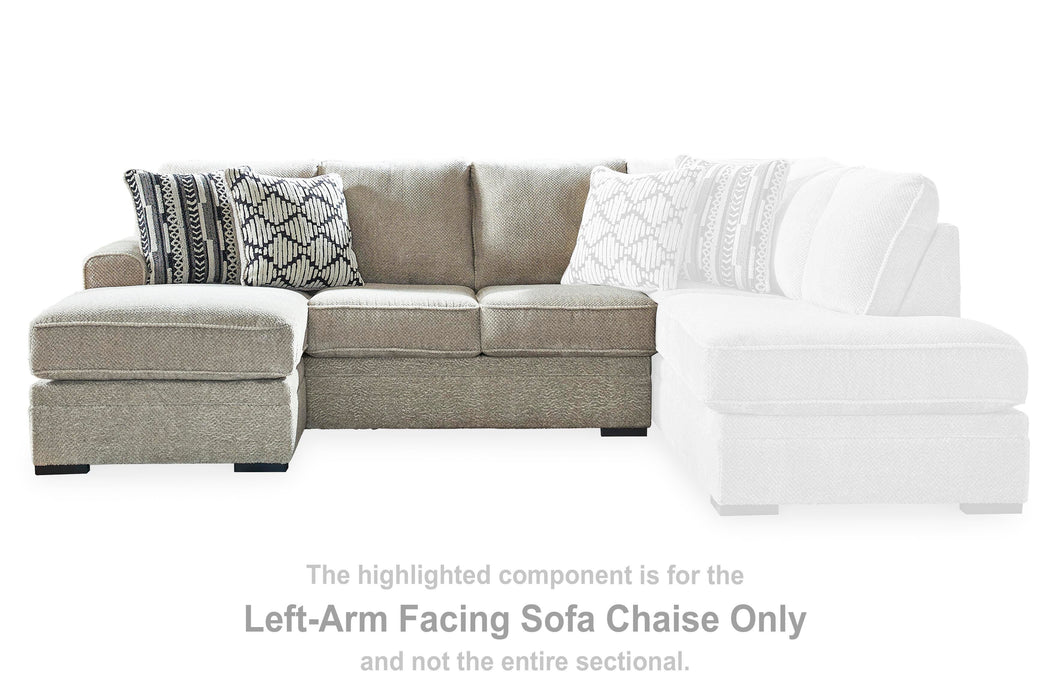 Calnita Sectional with Chaise - Valley Furniture (Rohnert Park, CA)