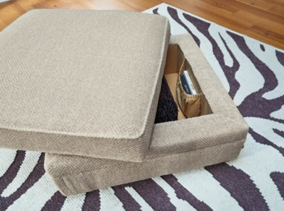 Calnita Ottoman With Storage - Valley Furniture (Rohnert Park, CA)