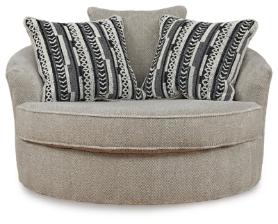 Calnita Oversized Swivel Accent Chair - Valley Furniture (Rohnert Park, CA)