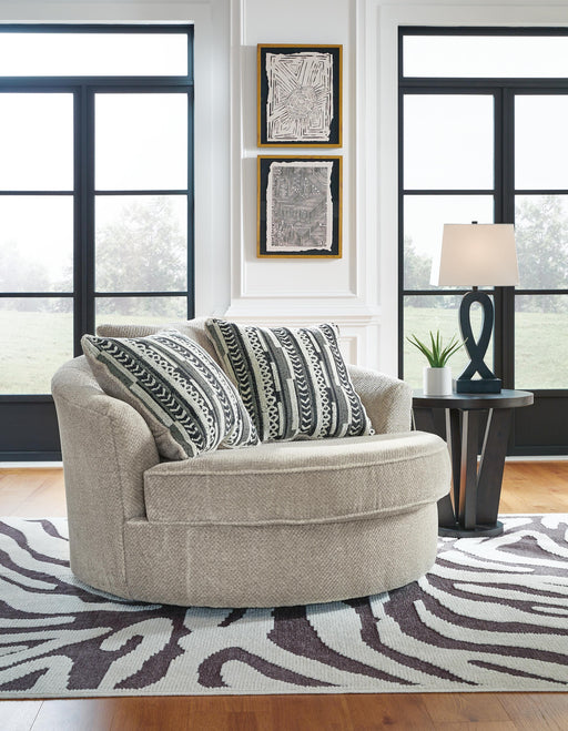 Calnita Oversized Swivel Accent Chair - Valley Furniture (Rohnert Park, CA)