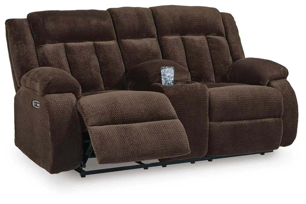 Observation Power Reclining Loveseat with Console - Valley Furniture (Rohnert Park, CA)