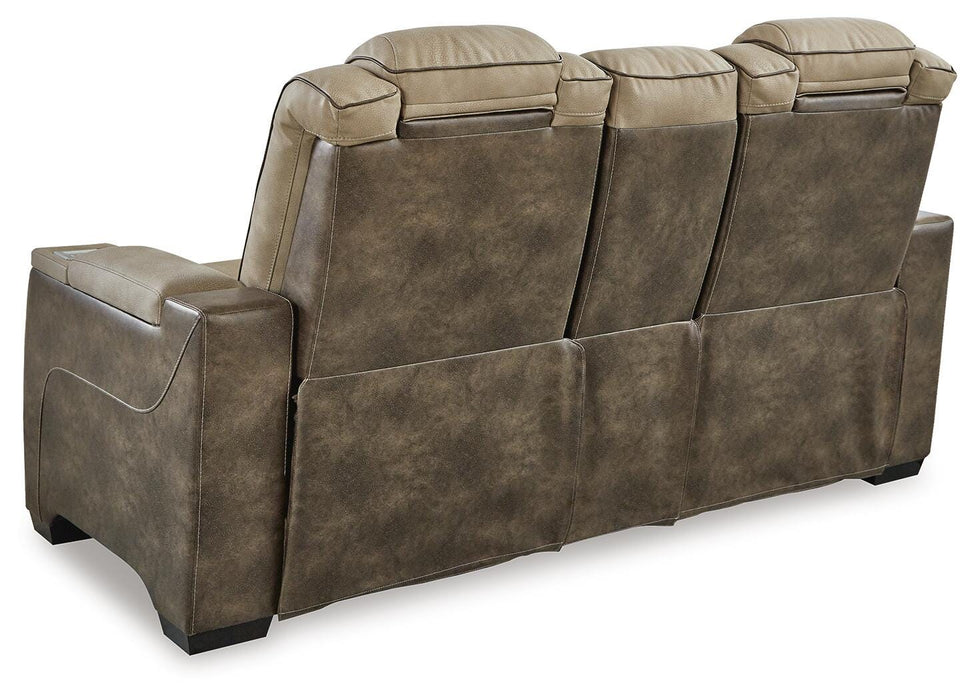 Next-Gen DuraPella Power Reclining Loveseat with Console - Valley Furniture (Rohnert Park, CA)