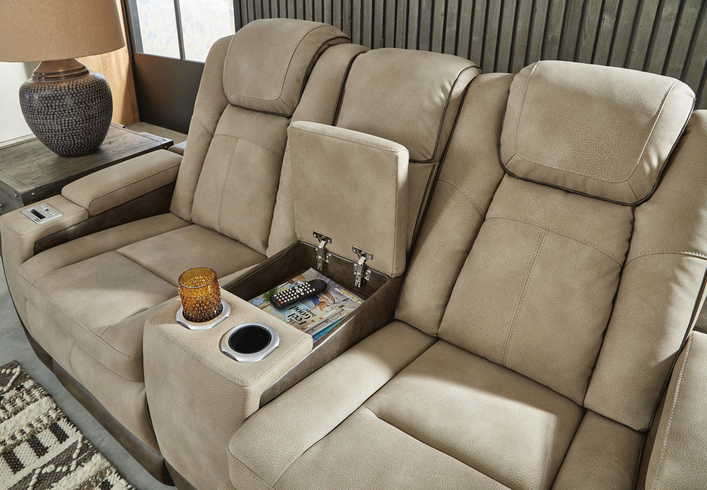 Next-Gen DuraPella Power Reclining Loveseat with Console - Valley Furniture (Rohnert Park, CA)