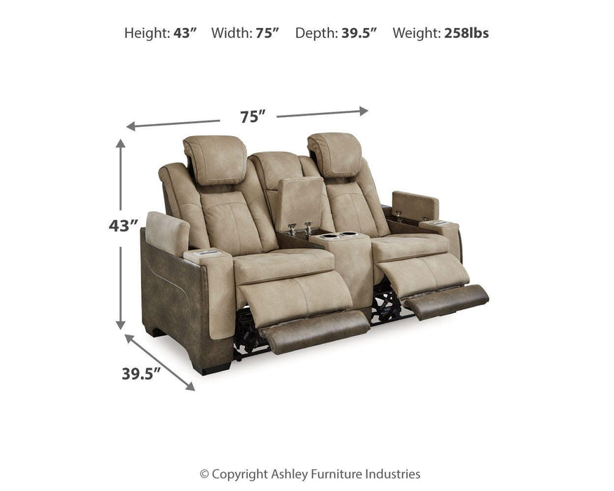 Next-Gen DuraPella Power Reclining Loveseat with Console - Valley Furniture (Rohnert Park, CA)