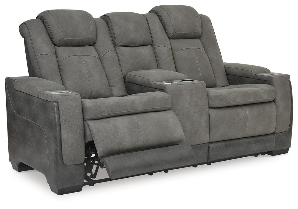 Next-Gen DuraPella Power Reclining Loveseat with Console - Valley Furniture (Rohnert Park, CA)