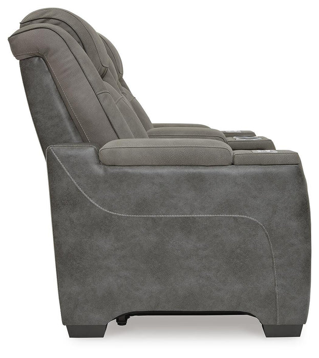 Next-Gen DuraPella Power Reclining Loveseat with Console - Valley Furniture (Rohnert Park, CA)