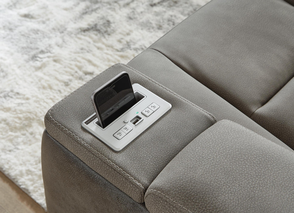 Next-Gen DuraPella Power Reclining Loveseat with Console - Valley Furniture (Rohnert Park, CA)