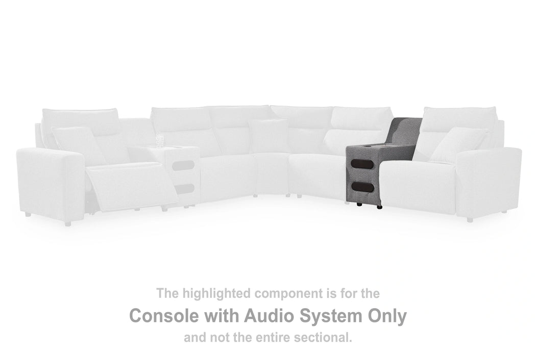 Modmax II Power Reclining Sectional with Chaise and Audio Consoles