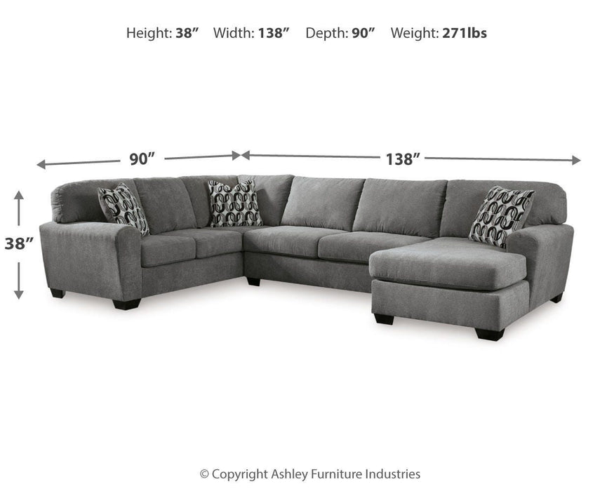 Birkdale Court Sectional with Chaise - Valley Furniture (Rohnert Park, CA)