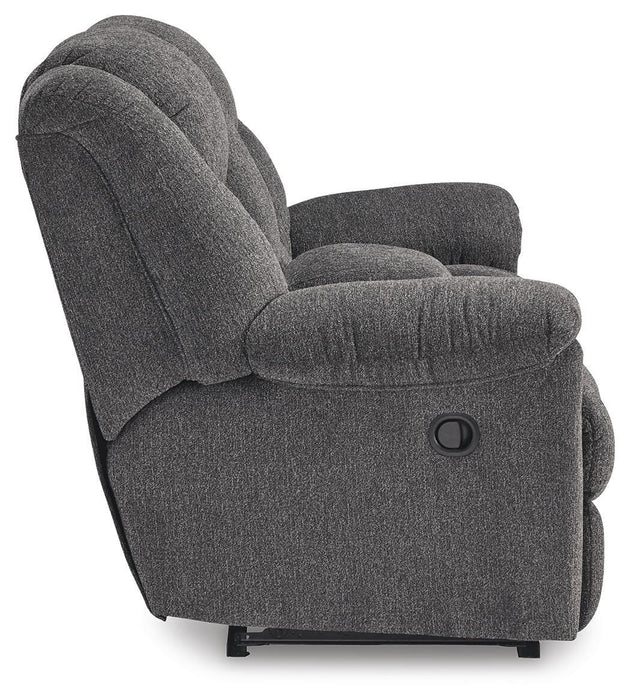 Foreside Reclining Loveseat with Console - Valley Furniture (Rohnert Park, CA)