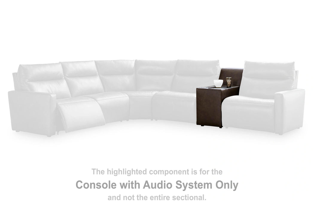 ModZ Power Reclining Sectional with Audio Consoles