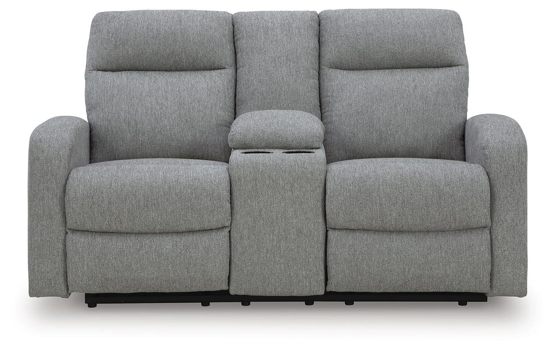 Gauntlet Reclining Loveseat with Console - Valley Furniture (Rohnert Park, CA)