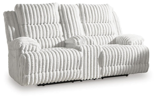 Rhines Falls Power Reclining Loveseat with Console - Valley Furniture (Rohnert Park, CA)