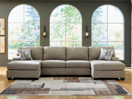 Newellen Sectional with Double Chaise - Valley Furniture (Rohnert Park, CA)