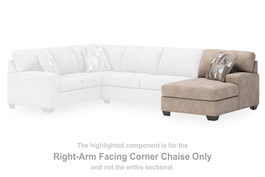 Newellen Sectional with Chaise - Valley Furniture (Rohnert Park, CA)