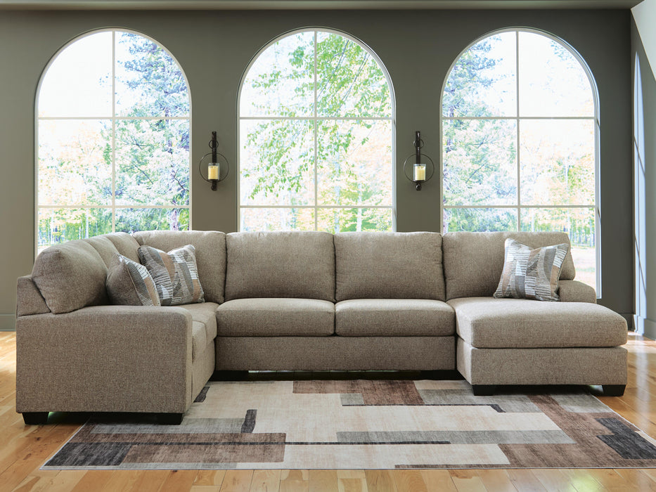 Newellen Sectional with Chaise - Valley Furniture (Rohnert Park, CA)