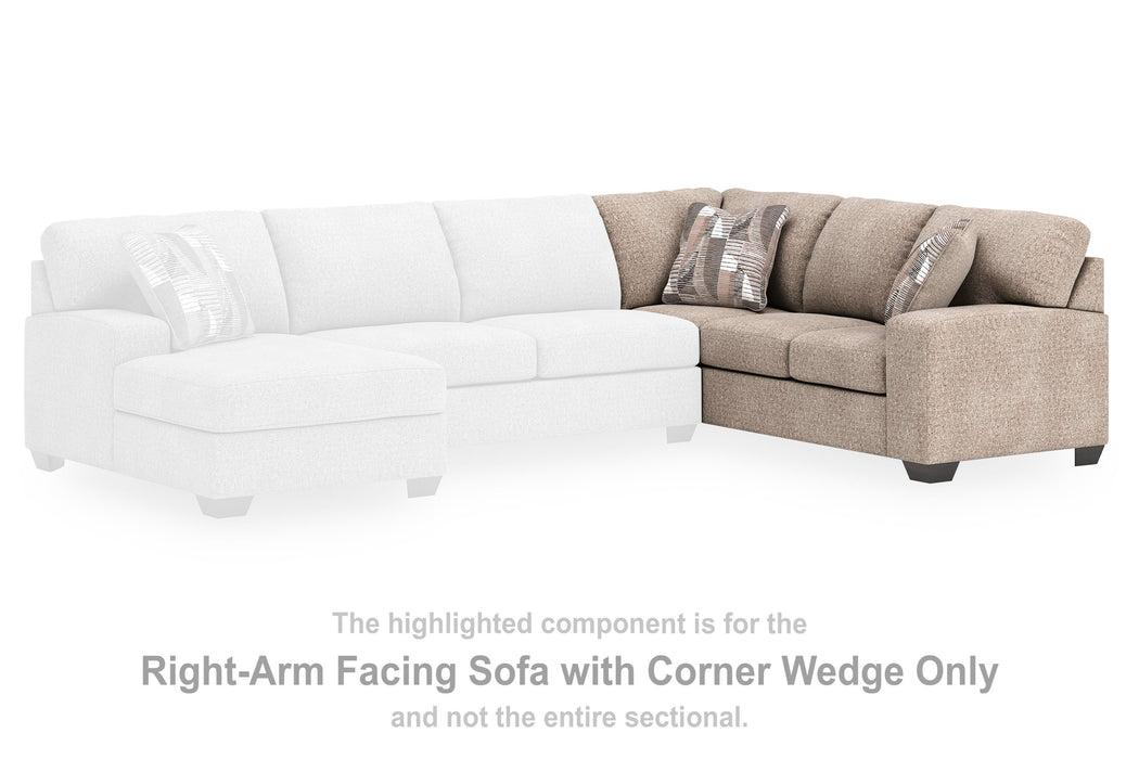 Newellen Sectional with Chaise - Valley Furniture (Rohnert Park, CA)