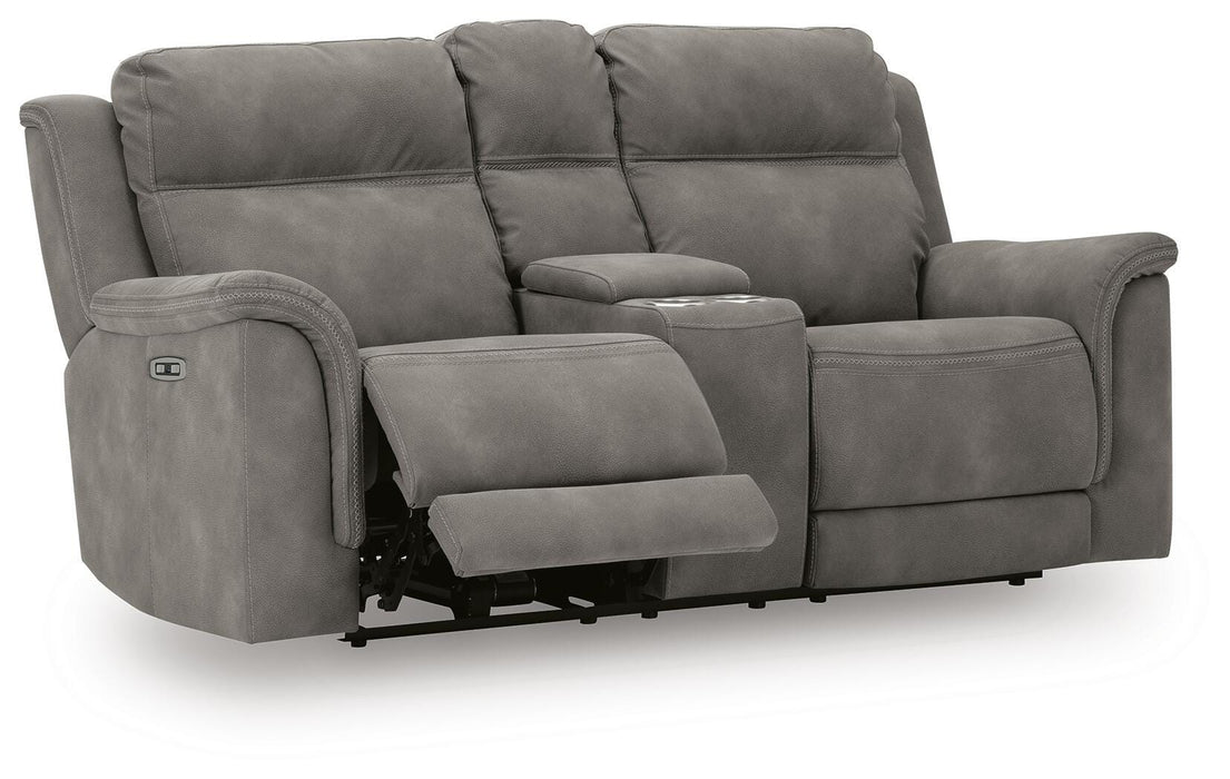Next-Gen DuraPella Power Reclining Loveseat with Console - Valley Furniture (Rohnert Park, CA)