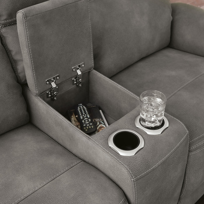 Next-Gen DuraPella Power Reclining Loveseat with Console - Valley Furniture (Rohnert Park, CA)