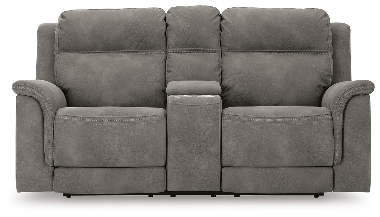 Next-Gen DuraPella Power Reclining Loveseat with Console - Valley Furniture (Rohnert Park, CA)