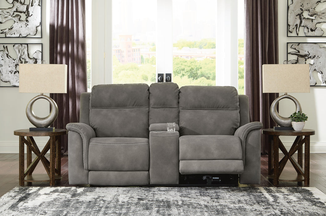 Next-Gen DuraPella Power Reclining Loveseat with Console - Valley Furniture (Rohnert Park, CA)