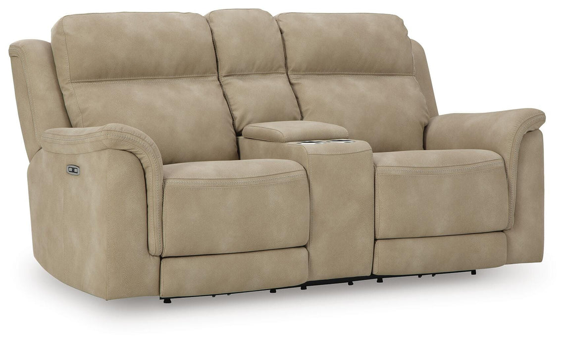 Next-Gen DuraPella Power Reclining Loveseat with Console - Valley Furniture (Rohnert Park, CA)