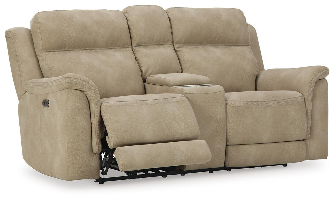 Next-Gen DuraPella Power Reclining Loveseat with Console - Valley Furniture (Rohnert Park, CA)