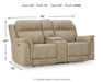 Next-Gen DuraPella Power Reclining Loveseat with Console - Valley Furniture (Rohnert Park, CA)