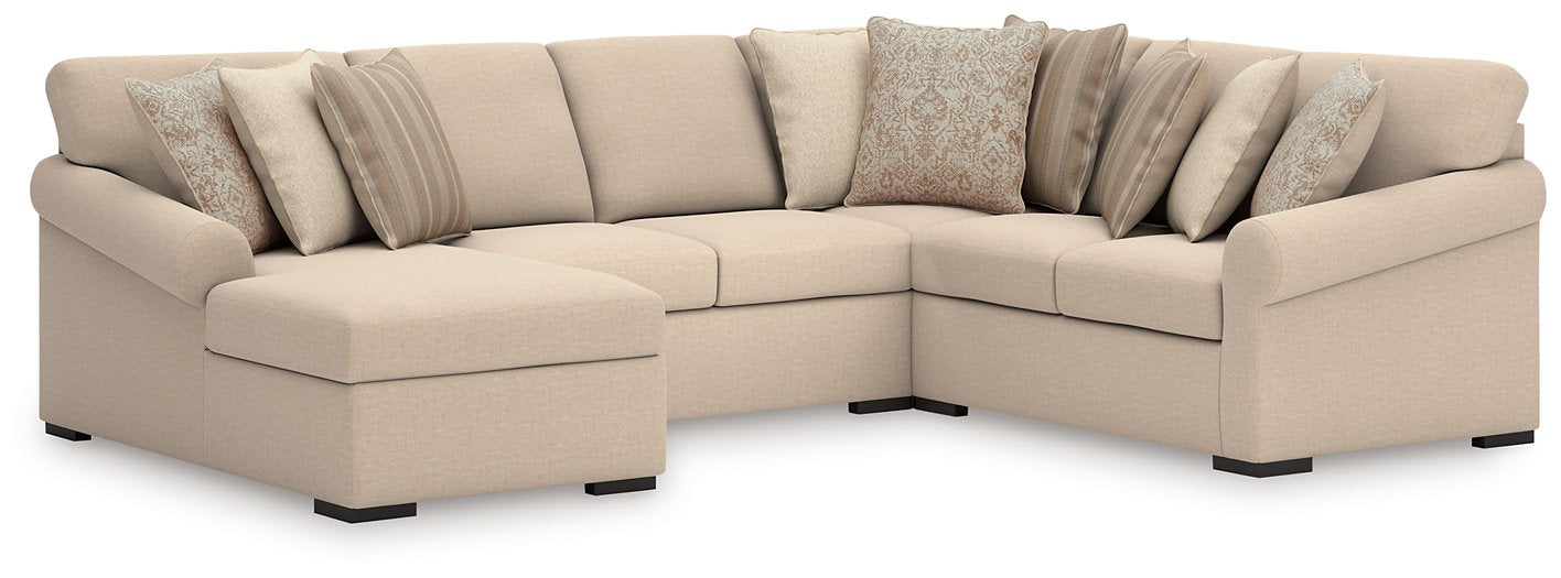 LadyMae Sectional with Chaise - Valley Furniture (Rohnert Park, CA)