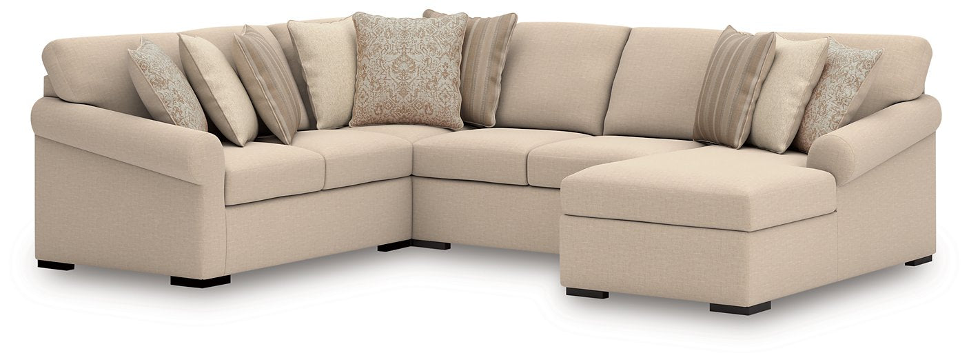 LadyMae Sectional with Chaise - Valley Furniture (Rohnert Park, CA)