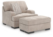 High Profile Chair & Ottoman Living Room Set - Valley Furniture (Rohnert Park, CA)