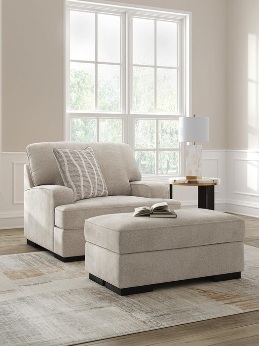 High Profile Chair & Ottoman Living Room Set - Valley Furniture (Rohnert Park, CA)