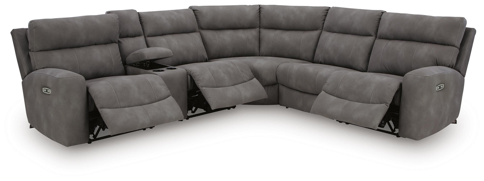 Next-Gen DuraPella Power Reclining Sectional - Valley Furniture (Rohnert Park, CA)