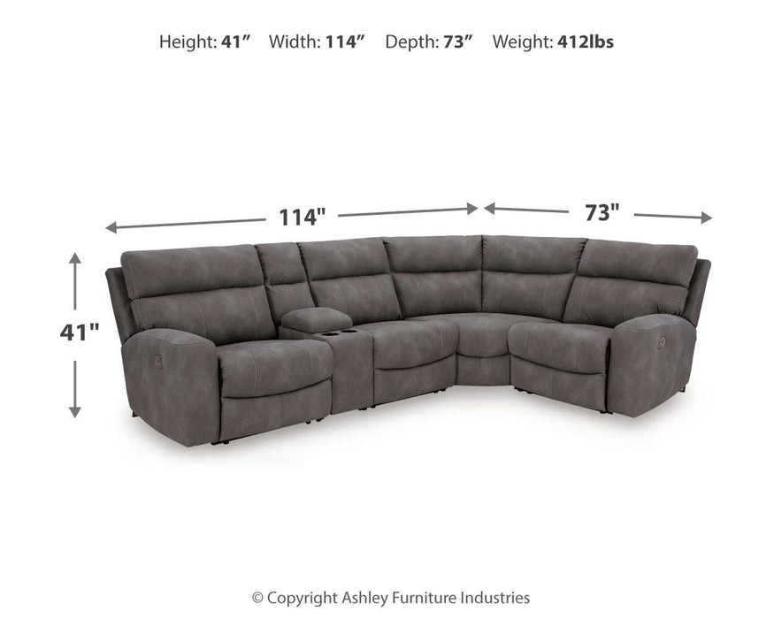 Next-Gen DuraPella Power Reclining Sectional - Valley Furniture (Rohnert Park, CA)