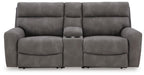 Next-Gen DuraPella Power Reclining Sectional Loveseat with Console - Valley Furniture (Rohnert Park, CA)