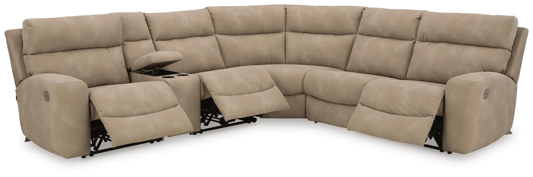 Next-Gen DuraPella Power Reclining Sectional - Valley Furniture (Rohnert Park, CA)