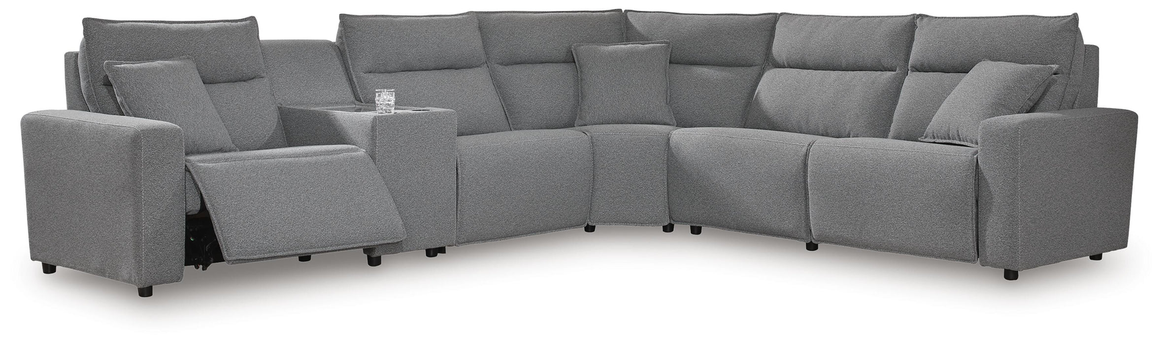 Modmax Reclining Sectional with Console - Valley Furniture (Rohnert Park, CA)