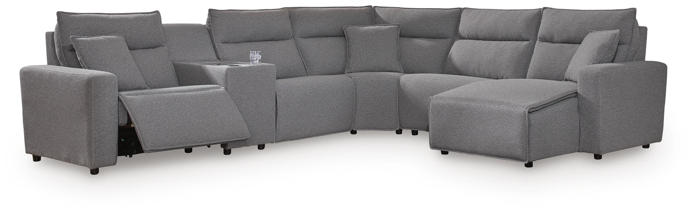 Modmax Power Reclining Sectional with Chaise - Valley Furniture (Rohnert Park, CA)