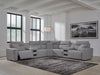 Modmax II Power Reclining Sectional with Audio Consoles - Valley Furniture (Rohnert Park, CA)