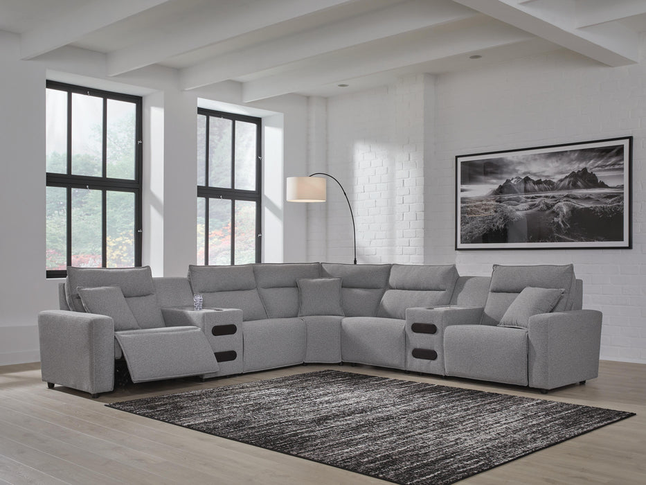 Modmax II Power Reclining Sectional with Audio Consoles - Valley Furniture (Rohnert Park, CA)