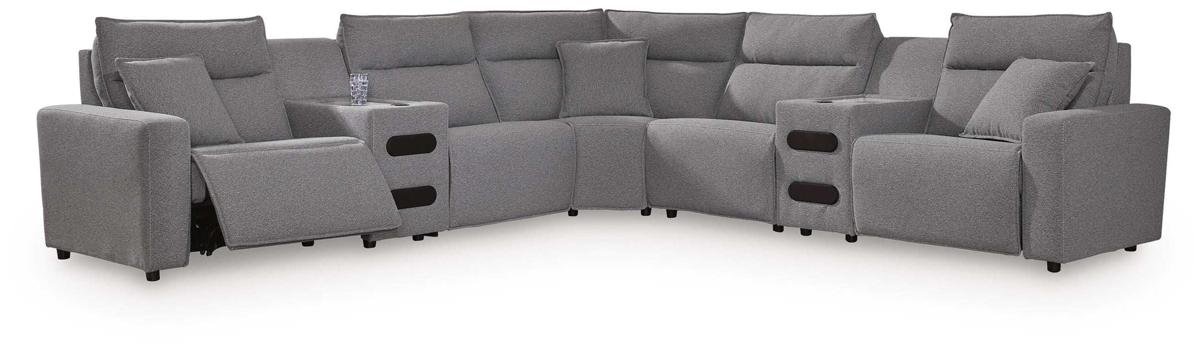 Modmax II Power Reclining Sectional with Audio Consoles - Valley Furniture (Rohnert Park, CA)