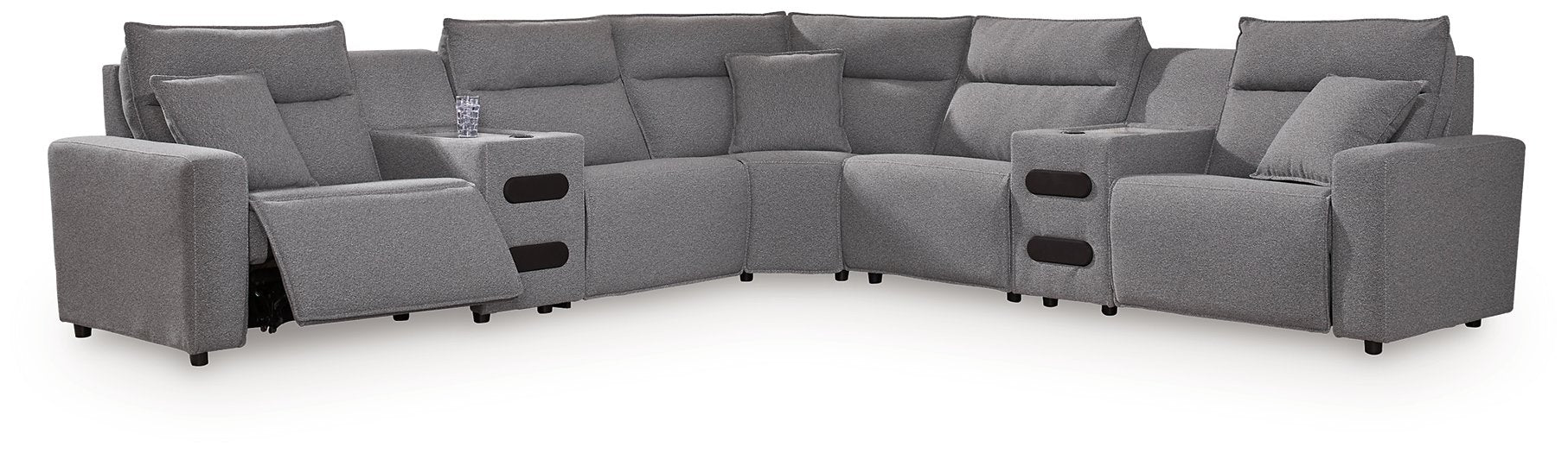 Modmax II Power Reclining Sectional with Audio Consoles - Valley Furniture (Rohnert Park, CA)