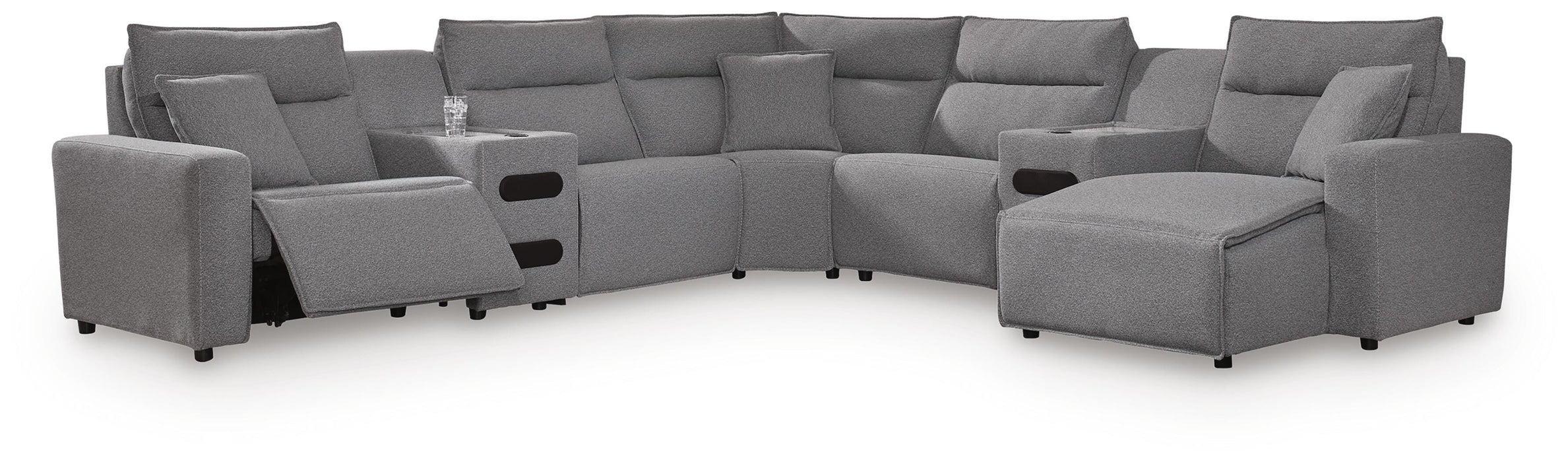 Modmax Power Reclining Sectional with Chaise - Valley Furniture (Rohnert Park, CA)