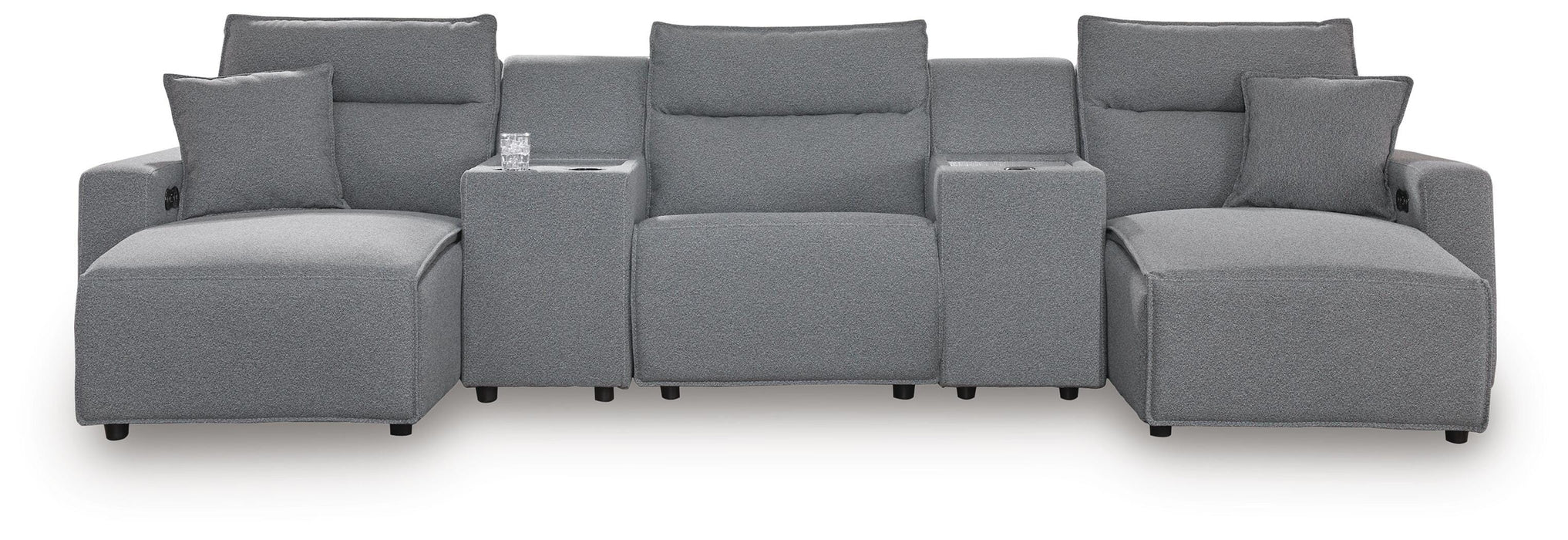 Modmax Power Reclining Sectional with Chaise - Valley Furniture (Rohnert Park, CA)
