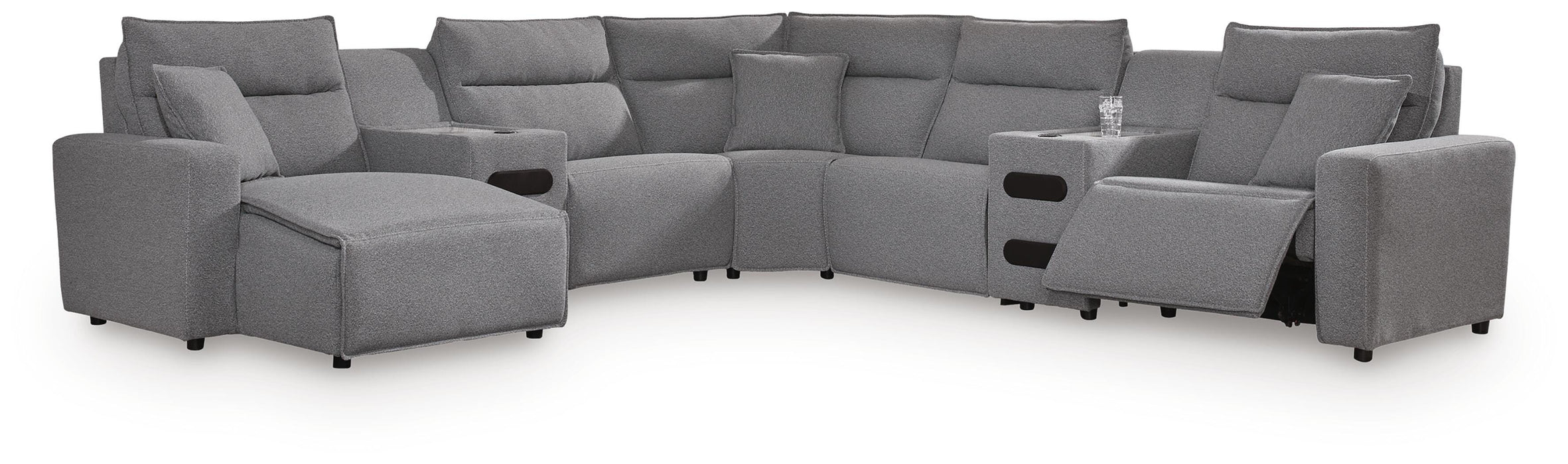 Modmax Power Reclining Sectional with Chaise - Valley Furniture (Rohnert Park, CA)