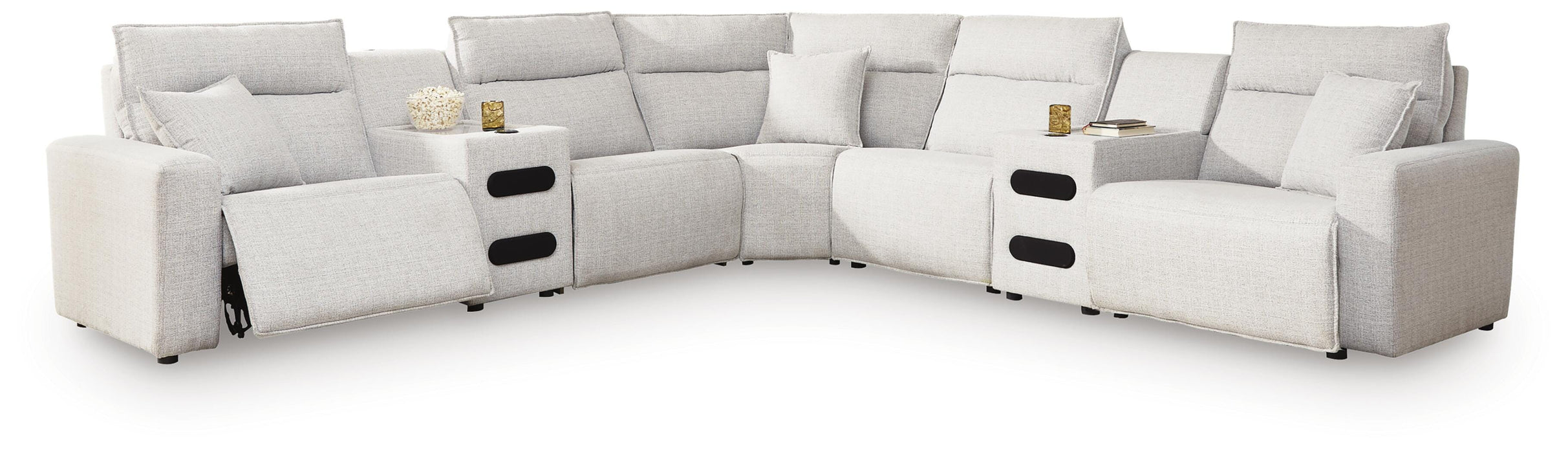 Modmax II Power Reclining Sectional with Audio Consoles - Valley Furniture (Rohnert Park, CA)