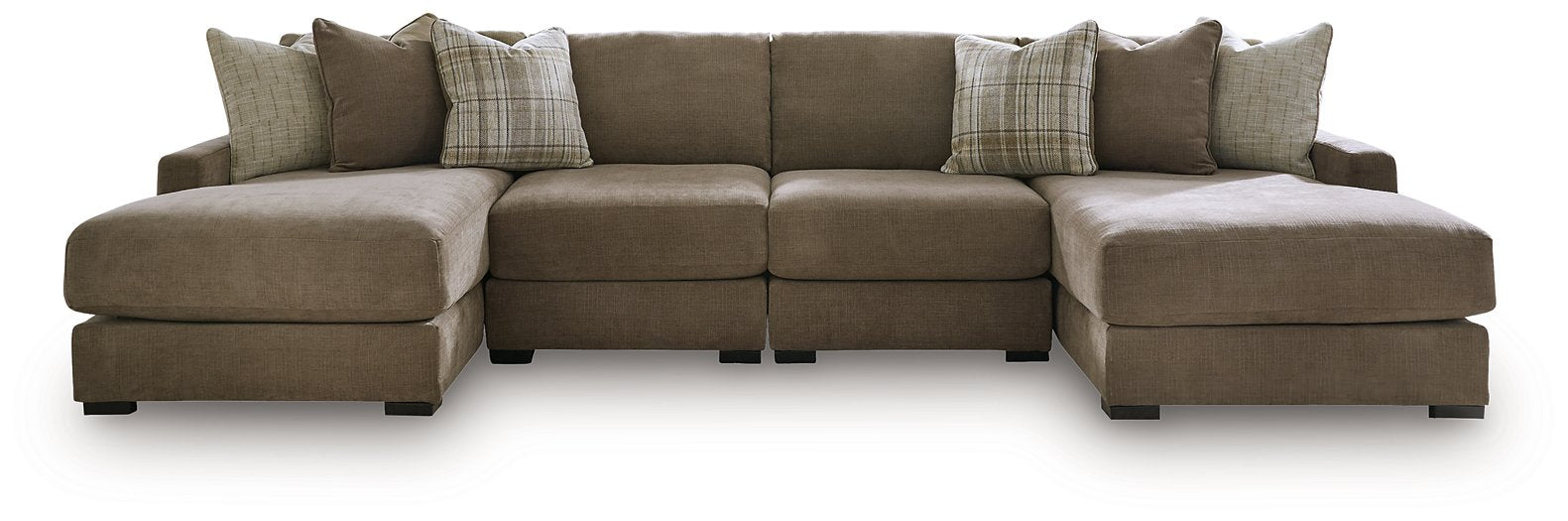 Camellia-Court Double Chaise Sectional - Valley Furniture (Rohnert Park, CA)