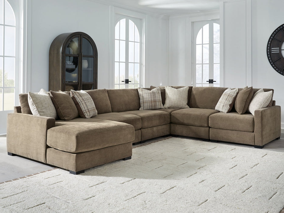 Camellia-Court Sectional with Chaise - Valley Furniture (Rohnert Park, CA)