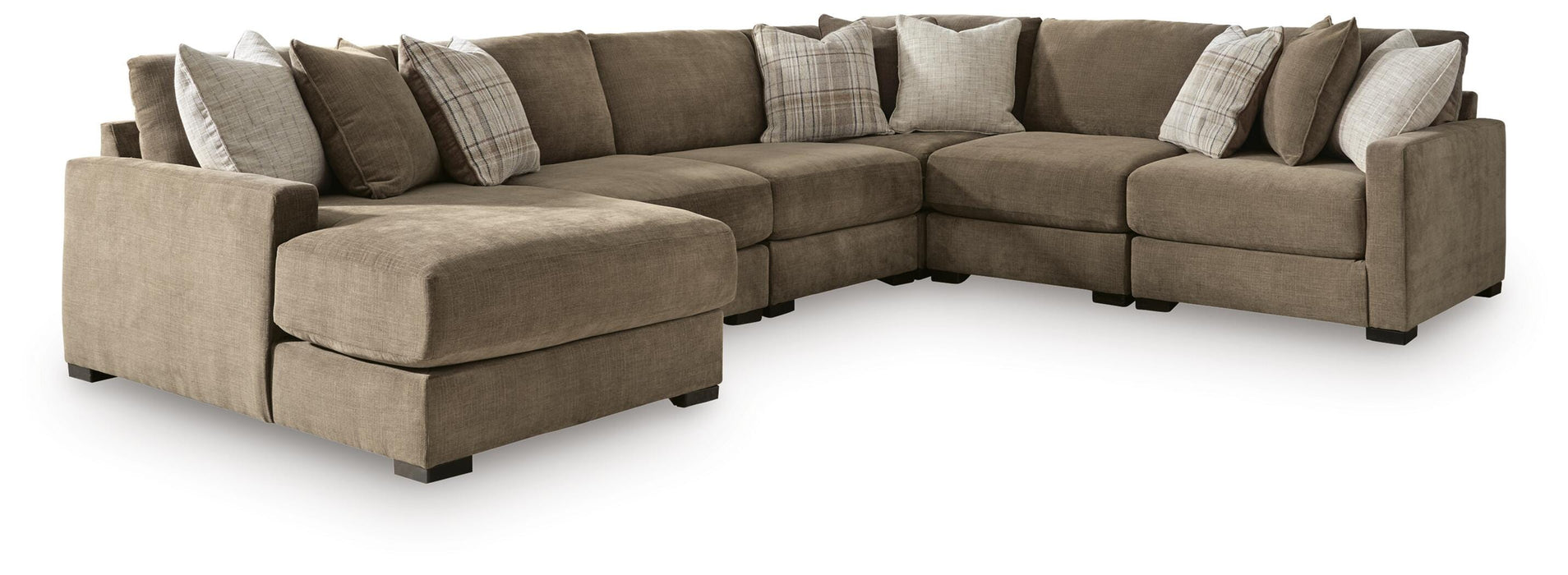 Camellia-Court Sectional with Chaise - Valley Furniture (Rohnert Park, CA)